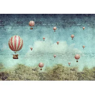 Afbeelding van Balloons- Mint by Michelle decoupage papier A3