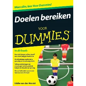 Afbeelding van Voor Dummies - Doelen bereiken voor Dummies