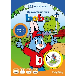 Afbeelding van Bobo Luisterkaart Besties - Voor 4 en 5 jaar - Op avontuur met Bobo - Luisterboek Kinderen Nederlands