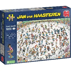 Afbeelding van Jan van Haasteren - Skateboarden In De Bowl - 1000 stukjes puzzel - Legpuzzel