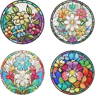 Afbeelding van Adorzy Diamond Painting Placemats – 4 Placemats - Diamond Painting Volwassenen – Diamond Painting Volledig Pakket