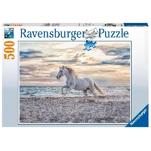 Afbeelding van Ravensburger puzzel Paard op het strand 500 stukjes - Legpuzzel - 500 stukjes