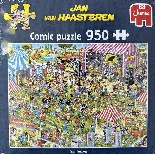 Afbeelding van Jan van Haasteren Pop Festival comic puzzle 950 stukjes jumbo puzzel