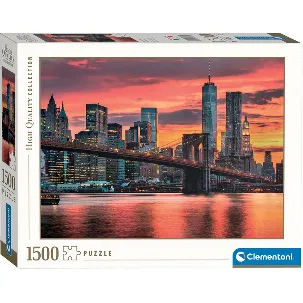 Afbeelding van Clementoni - Puzzel 1500 Stukjes - East River - Puzzel voor volwassenen