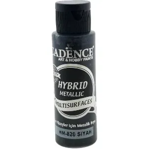 Afbeelding van Cadence Hybrid Acrylverf Metallic 70 ml Black