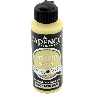 Afbeelding van Acrylverf - Multisurface Paint - light yellow - Cadence Hybrid - 120 ml