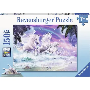 Afbeelding van Ravensburger puzzel Eenhoorn aan het strand - Legpuzzel - 150 stukjes