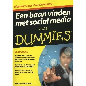 Afbeelding van Voor Dummies - Een baan vinden met social media voor Dummies