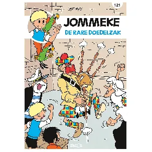 Afbeelding van Jommeke strip - nieuwe look 121 - De rare doedelzak