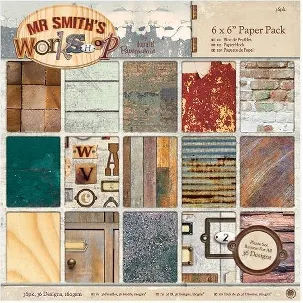 Afbeelding van Docrafts: Mr Smith's Workshop 6 x 6 Paper Pack (32pk) (PMA 160322)