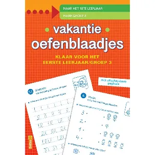 Afbeelding van Vakantie oefenblaadjes - Klaar voor het eerste leerjaar