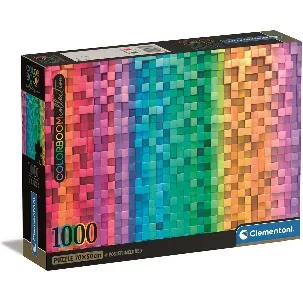 Afbeelding van Clementoni Legpuzzel - Colorboom Collection Pixel - Puzzel 1000 stukjes - 70 x 50 cm - Voor Volwassenen en Kinderen vanaf 14 jaar